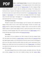 Download Second Language Acquisition or Second Language Learning is the Process by Which People Learn a Second Language in Addition to Their Native Language by Madiha Imran SN28397900 doc pdf