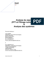 Analyse Du Signal Filtrage Numerique