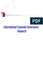 International Corporate Governance Research