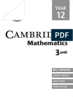 Cambridge 3 Unit HSC Mathematics