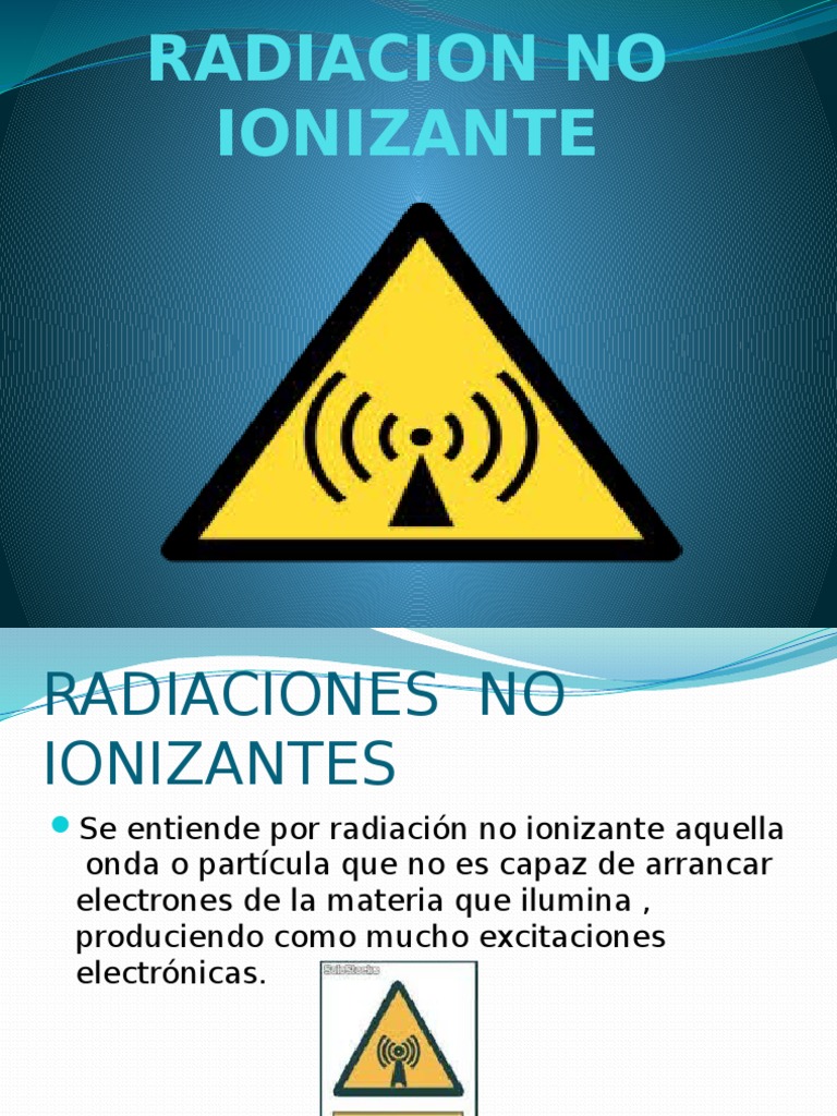 Radiacion No Ionizante