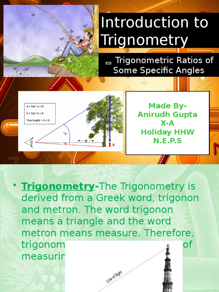 Class 10 Trigonometry Model Project | PDF