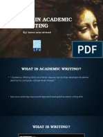 A Lecture in Academic Writing: By/ Kamo Araz Ahmad