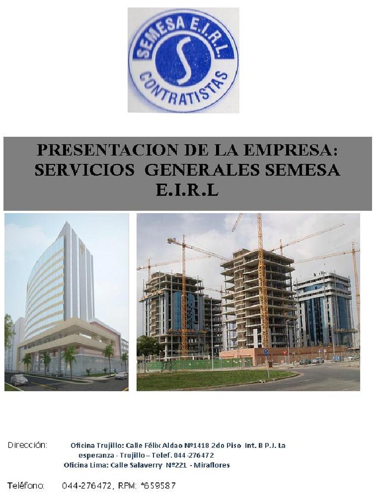 SEMESA E.I.R.L: Servicios de Kinesiología en Trujillo | PDF | Calidad ...
