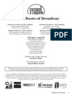 Jewish Roots of Broadway Program