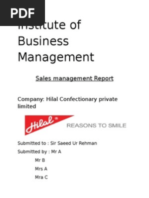 Sales Report