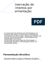 Conservação de Alimentos Por Fermentação