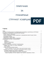 Prirucnik Za Planiranje Stru - Usavrsavanja - Predlog