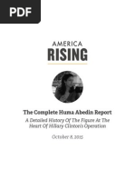 Download The Complete Huma Abedin Report by America Rising PAC SN283994066 doc pdf