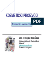 HHRA Kozmeticki Proizvodi Predavanje I Deo