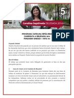 Programa Carolina Sepúlveda - Candidata Delegada gen 2014 #5