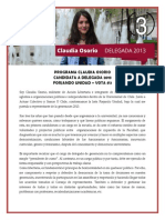 Programa Claudia Osorio - Candidata Delegada gen 2013 #3