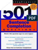 501 Sentence Comp Questions