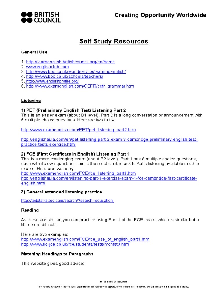 Teachers-Self Study Resources For Teachers | PDF | Standardized Tests ...