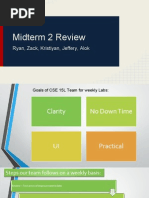 Midterm 2 Review Sunday 1june2014