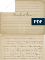 Debussy - Nocturne Et Scherzo For Cello and Piano Manusc PNO