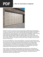 Garage Doors Fix - How To Track Down A Superior Contractor