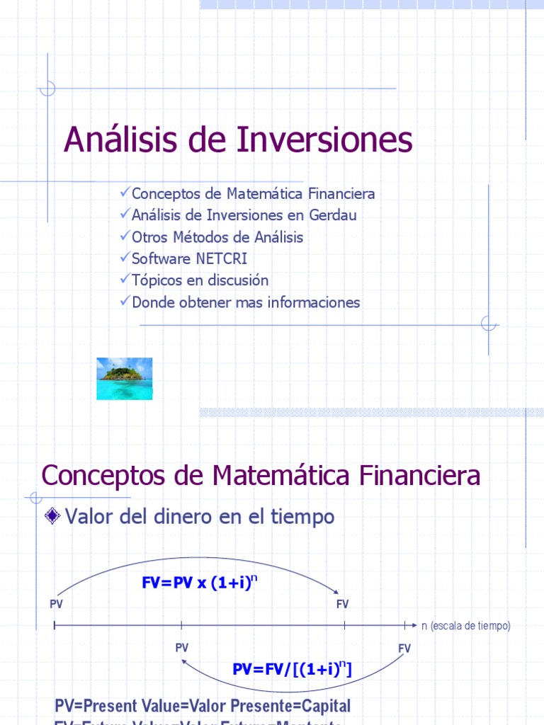Análisis de Inversiones HG | PDF | Finanzas Matemáticas | Tasa interna ...