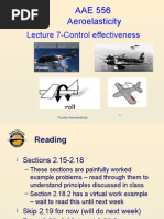 Lecture 7-Control Effectiveness: AAE 556 Aeroelasticity