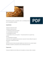 Pan de Avena y Arroz