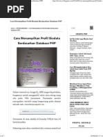 Download Cara Menampilkan Profil Biodata Berdasarkan Database PHP by Deny Dwi Saputro SN284018384 doc pdf