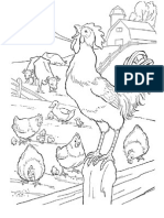 Animals On The Farm Colouring