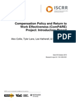 118 Compensation Policy and Return to Work Effectiveness (ComPARE) Project