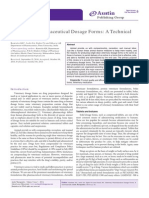 Austin: Veterinary Pharmaceutical Dosage Forms: A Technical Note