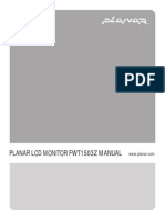 Planar LCD Monitor Fwt1503Z Manual