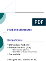 Fluid and Electrolyte Compartments and Imbalances