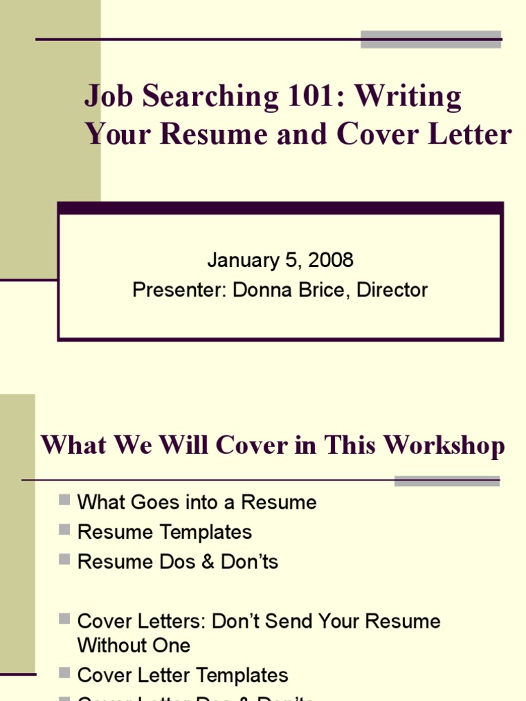 Cover Letter and Resume Essentials | PDF | Résumé | Employment