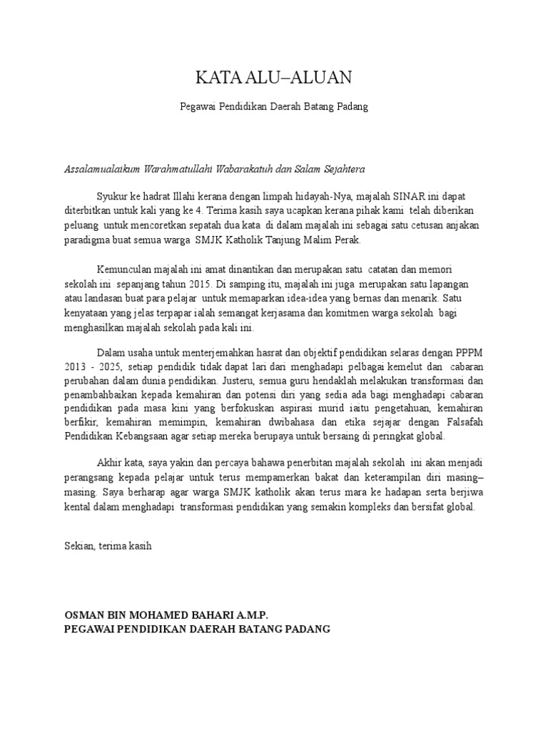 Kata Aluan Ppd Pdf