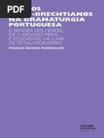 Traços Épico-brechtianos Na Dramaturgia Portuguesa