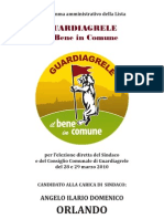 Programma Di "Guardiagrele Il Bene in Comune"