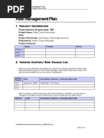 Data Center Risk Management Plan