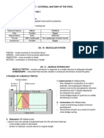 Bio 22 - Exercise 11 and 13 - Muscle Physiology and Nervous Response Notes