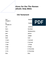 Abbreviations For The The Roman Catholic Holy Bible