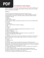 Caste List in Telangana | PDF | South India | Social Groups Of India