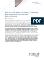 SAP BusinessObjects GRC Access Control 10.0 Protiviti