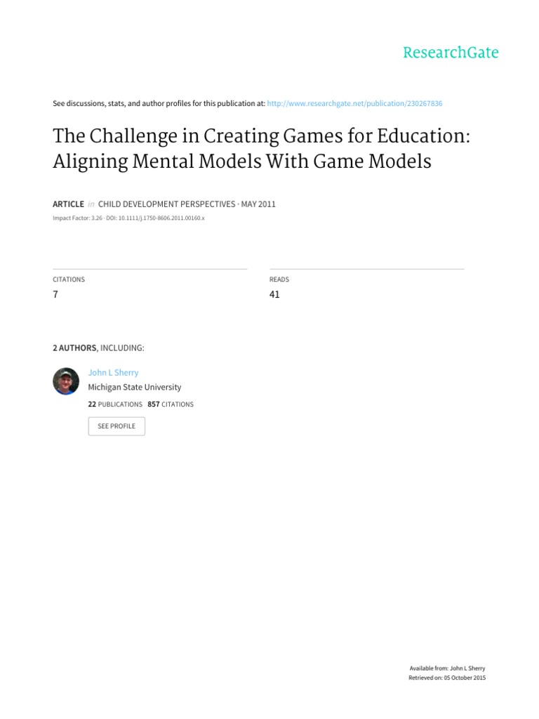 Educational Game Design Challenges | PDF | Learning | Video Games