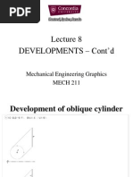 Developments - Cont'D: Mechanical Engineering Graphics MECH 211