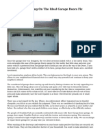 Criteria For Deciding On The Ideal Garage Doors Fix Support