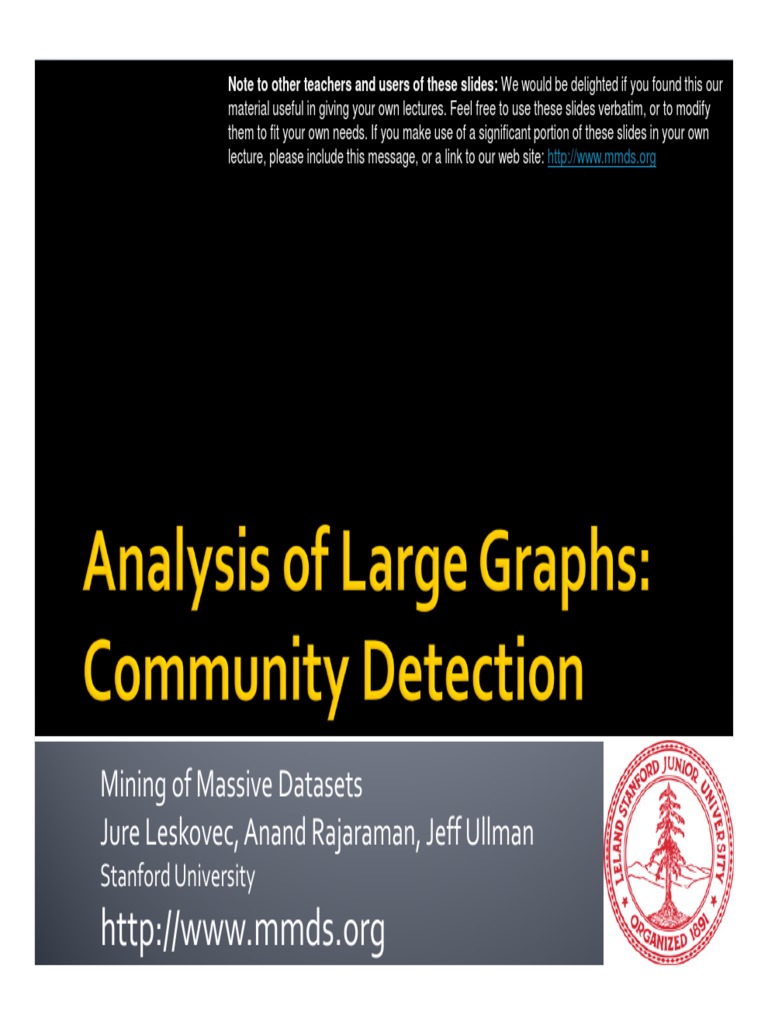 Community Detection in Social Networks | PDF | Eigenvalues And ...