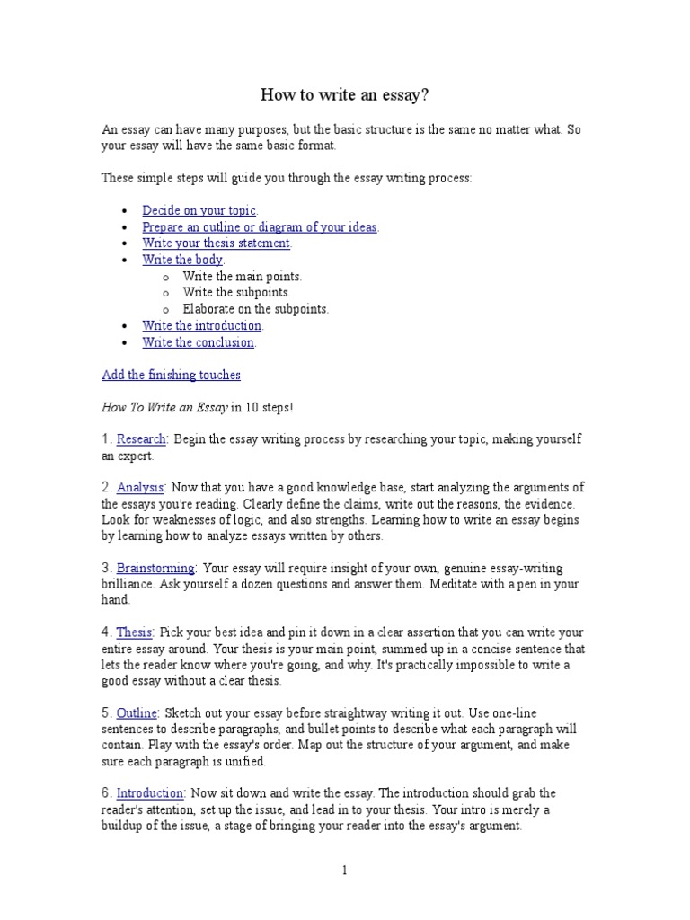 How To Write An Essay | PDF | Kidnapping | Essays