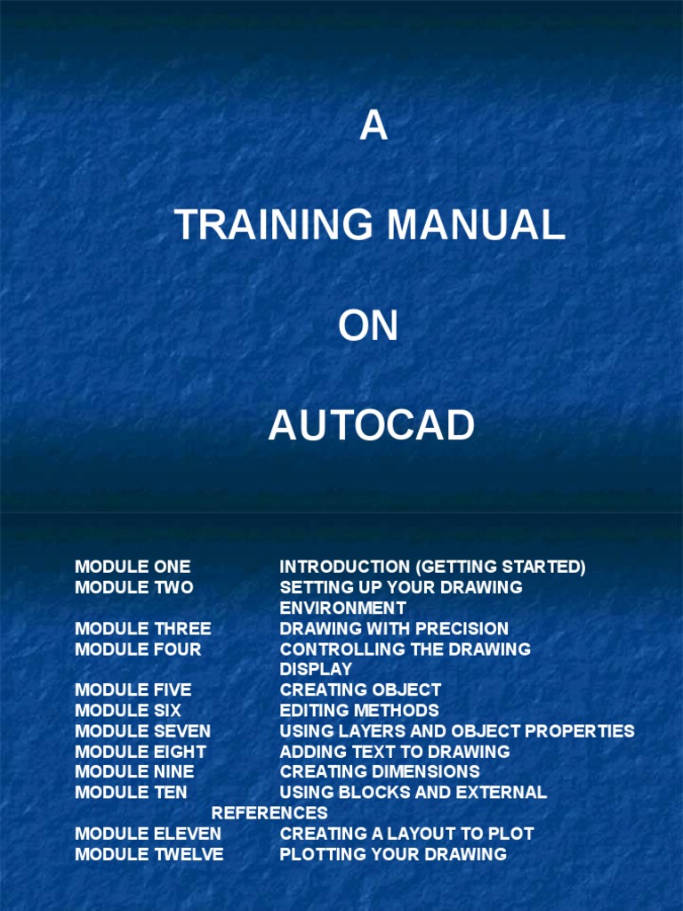 A Training Manual ON Autocad | PDF | Circle | Angle