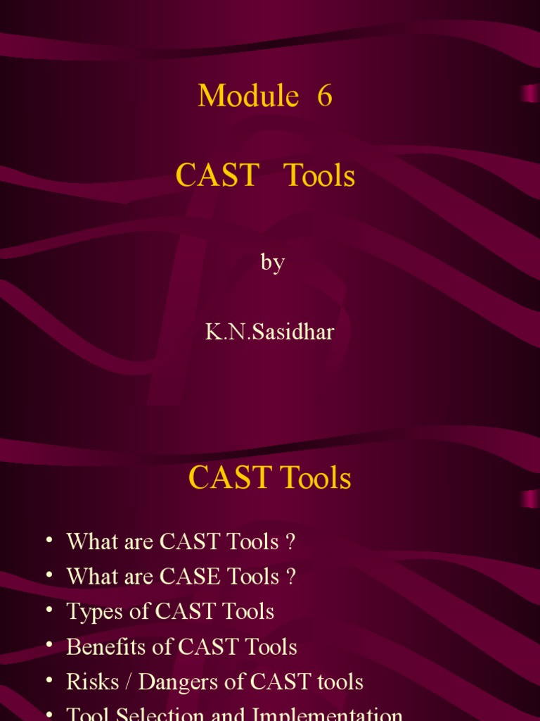 CAST Tools Module F PDF Source Code Scripting Language