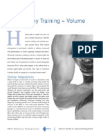 Hypertrophy Training Volume: Cellular Adaptations