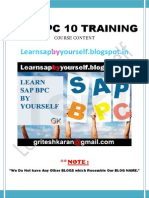 SAP BPC 10 Training
