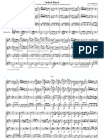 (Sheet Music) Beethoven - Turkish March (Saxophone Quartet - Score and Parts)