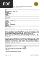 Application Form For CSWIP 5 Year Renewal (Overseas) No Logbook